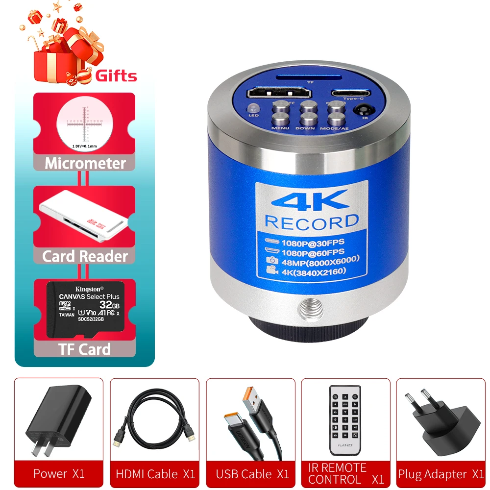 

Микроскоп ZONGMAI XW-C1207HT 4K 16Мп