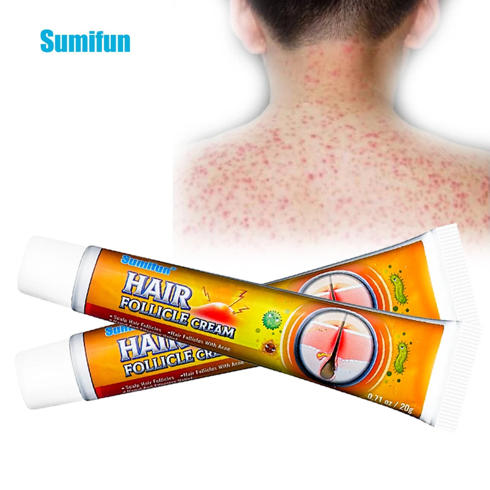 

Sumifun 20g Herbal Folliculitis Antibacterial Cream Anti-Itching Remove For Body Acne Skin Cure Care Anti Inflammation Cream