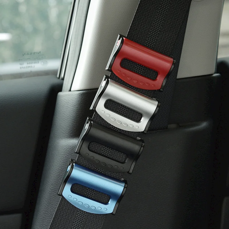 

2 Pcs Car Seat Belt Clip Anti-skid Buckle Comfort Limiter Fixed Belt Fashion 4 Color ABS for Car Gadget Interior Safety Belt