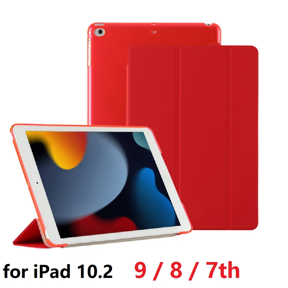 

Slim Coque for iPad 10.2 2021 9th 7th 8th 2020 Case Flip Stand A2197 A2198 A2428 A2602 Hard PVC for iPad 2021 10.2 9 8 7th Cover