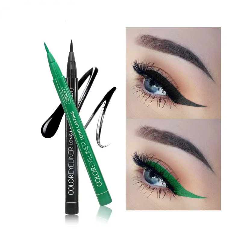 

12pes Waterdichte Matte Eye Liner Potlood Langdurige Niet Bloeiende Cat Eye Charmant Eye Liner Potlood Make-up Cosmetica