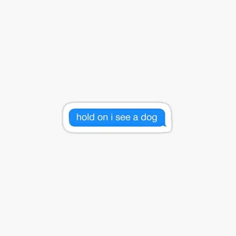

Наклейка «Hold On I See A Dog» для декора ноутбука, спальни, автомобиля, милый мультяшный модный чемодан для общественных мест