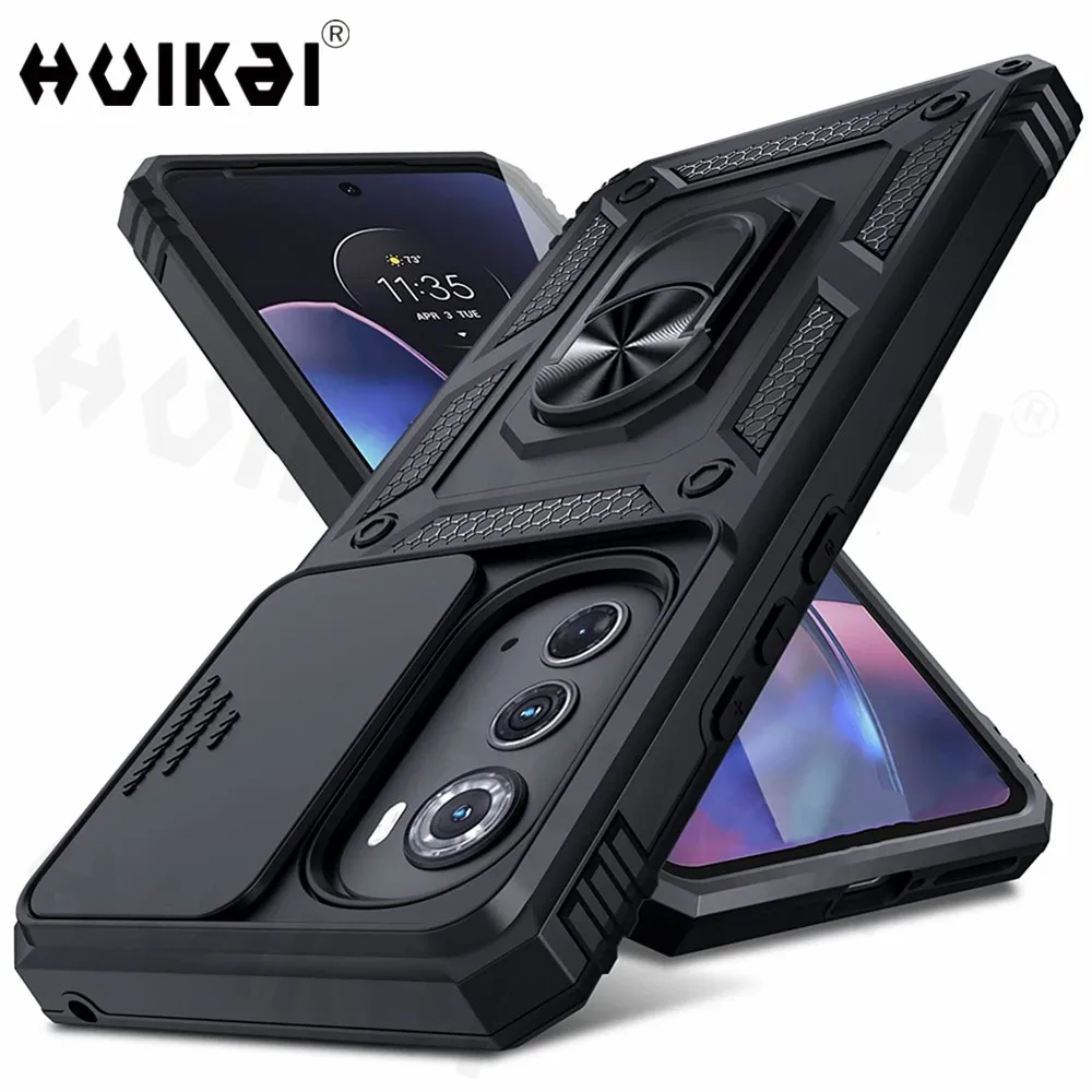 

Case for Motorola Moto Edge 2022 G62 G52 G82 G22 PURE G STYLUS G60S G31 G50 Slide Camera Lens Military Grade Bumpers Armor Cover