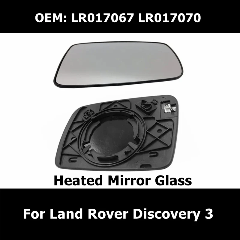 

LR017067 LR017070 1Pair Car Heated Mirror Glass for Land Rover Discovery 3 Freelander 2 Range Rover Sport HSE L322 Vogue