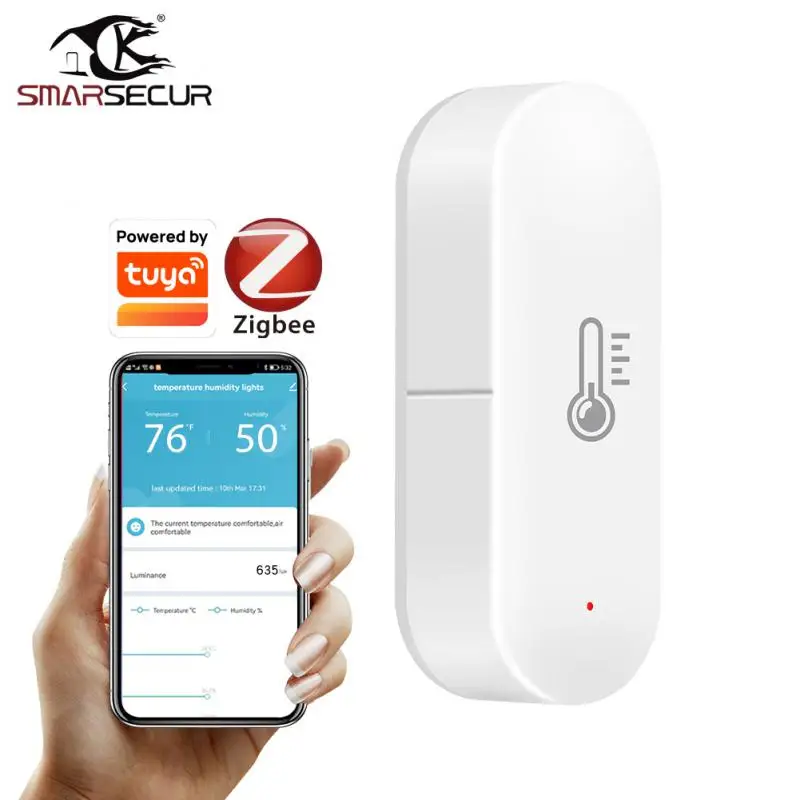

Temperature And Humidity Detector Wireless Temperature And Humidity Sensor Intelligent Linkage Graffiti Intelligent ZigBee
