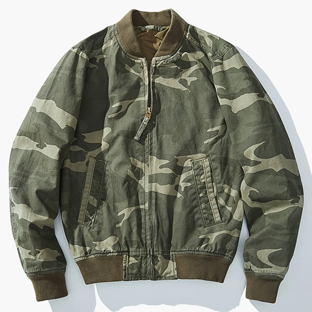 

US Style Camouflage Baseball Collar Jacket Man's Workout Coats American Style Designer Tactics Military Coat Men Outfit Clothing