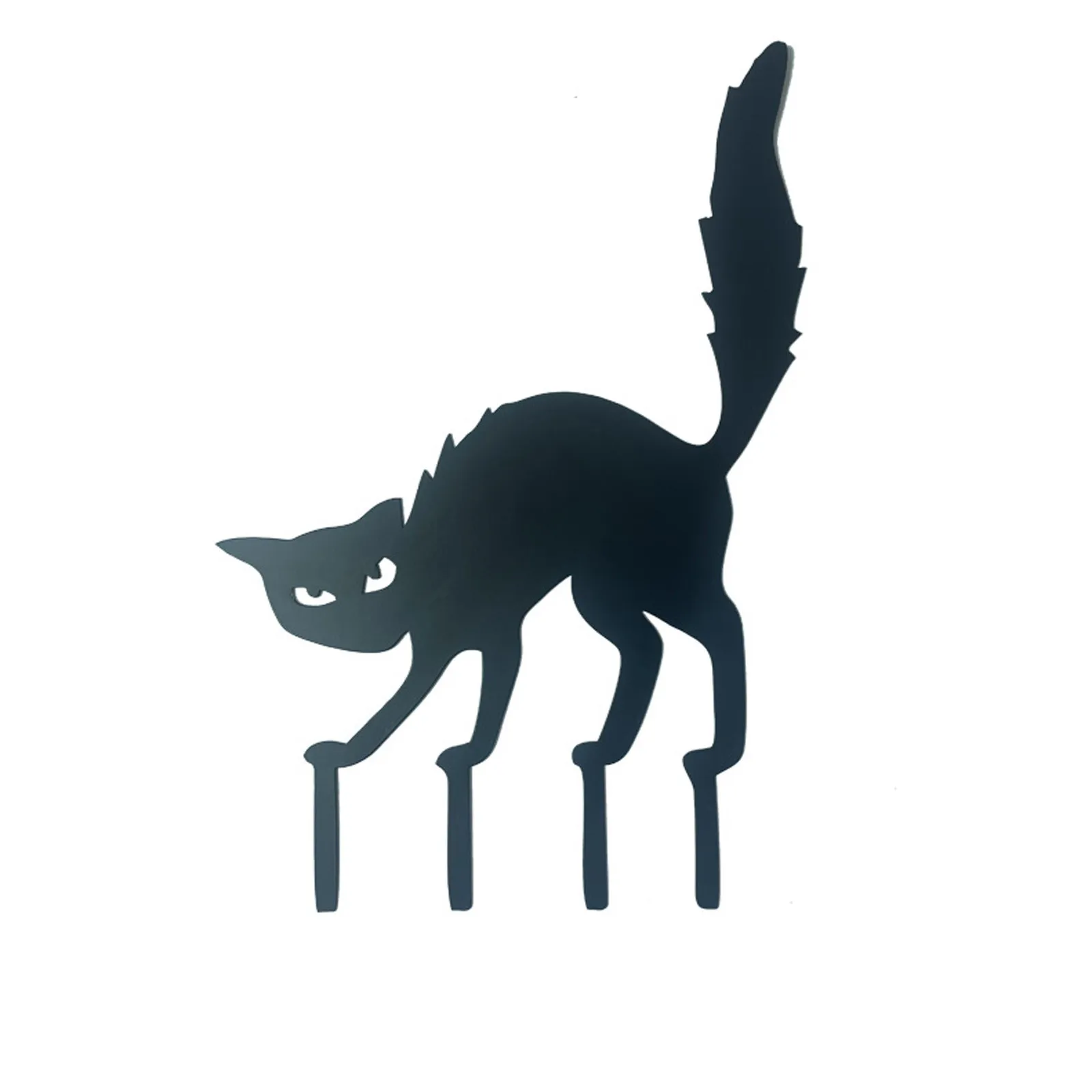 

Plant 1000 Inserts Angry Stake Halloween Decoration Yard Decoration Garden Cat Metal Decoration Silhouette Metal Flower Garden