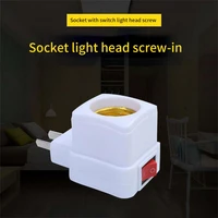 e27 plug in screw lamp holder with switch screw lamp holder with plug lamp holder led bulb mobile lamp holder