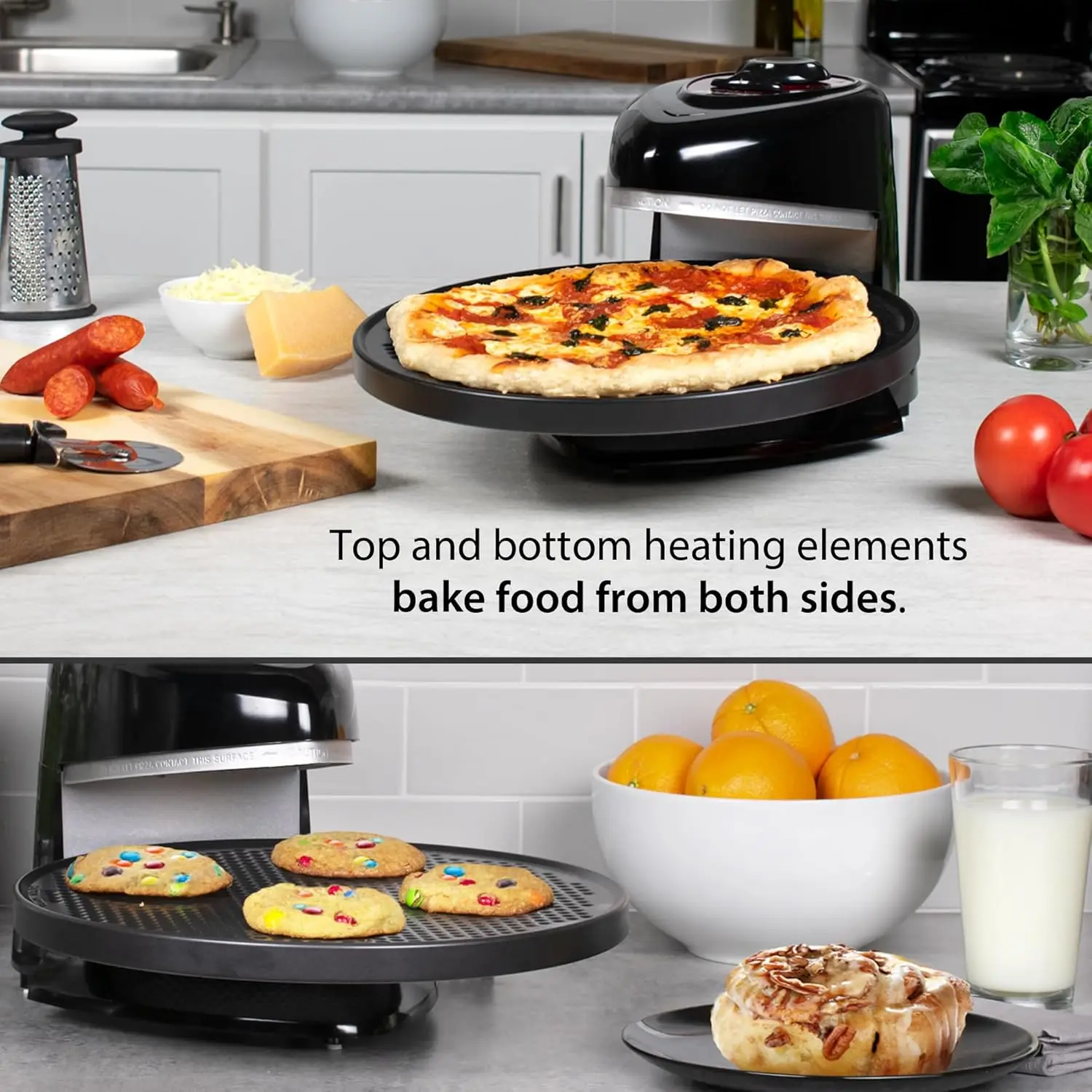Фото Presto 03430 Вращающаяся духовка Pizzazz Plus, черная №3