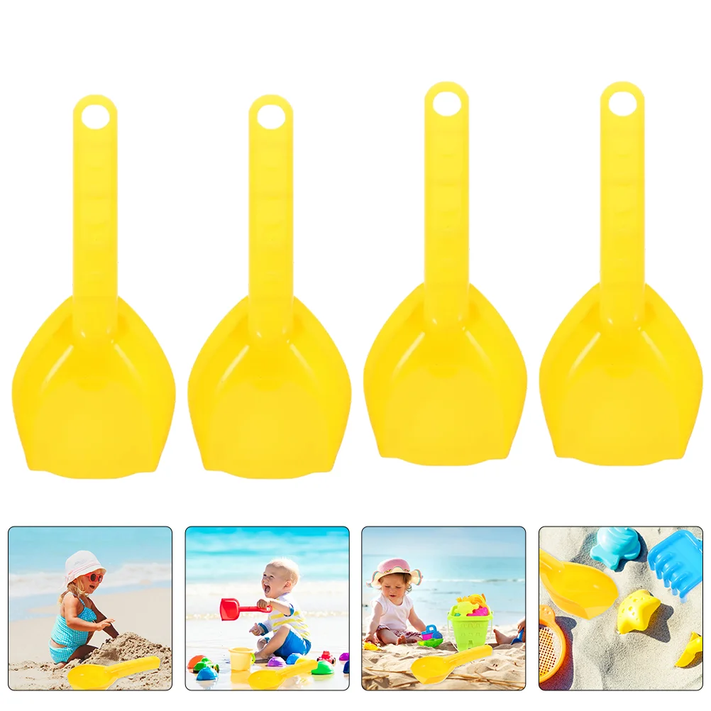 

4 Pcs Sand Toys Toy Toddler Outdoor Toys Beach Plastic Scoop Sand Play Kids Shovels Digging Sandbox Seaside