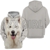 animals dogs swiss shepherd adorable 3d printed hoodies unisex pullovers funny dog hoodie casual street tracksuit