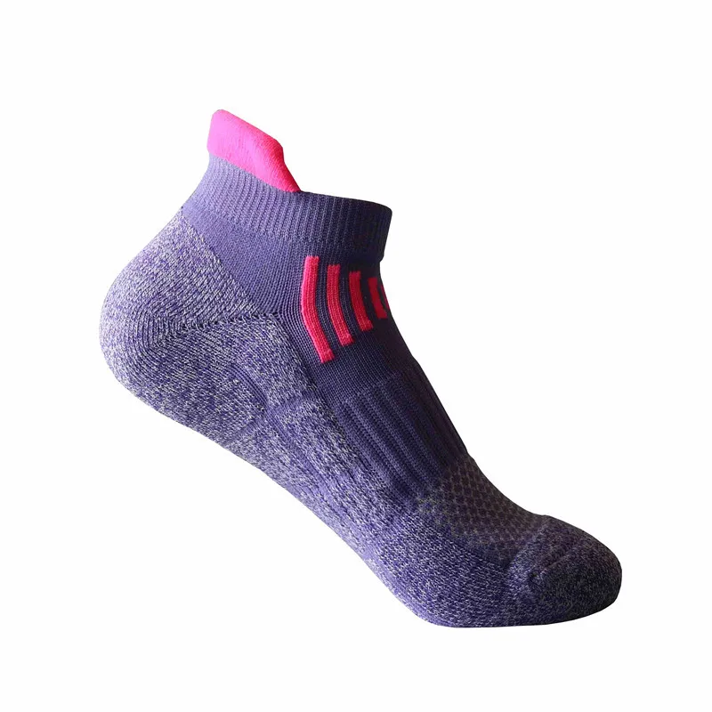 Female Sports Socks Towels Anti Friction Spell Color Mesh Breathable Bottom Sock Outdoor Women Men Meias Masculina Running Socks