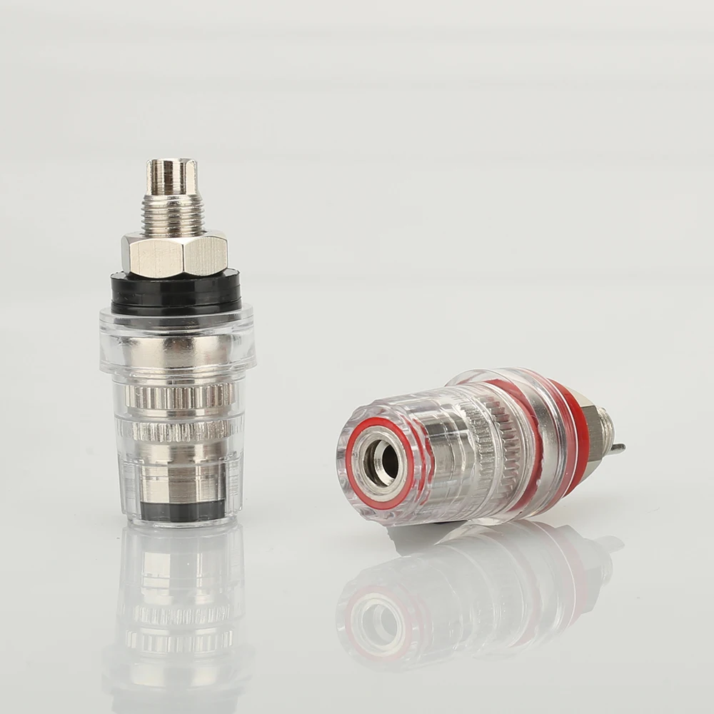 8pcs High Performance Rhodium plated binding post for Amplifier Speaker 4mm Banana plug connector