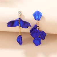 2022 trend colorful flower acrylic drop earrings for women party gift fashion jewelry wholesale pendientes mujer
