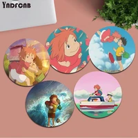 yndfcnb new design ponyo on the cliff high speed new round mousepad gaming mousepad rug for pc laptop notebook