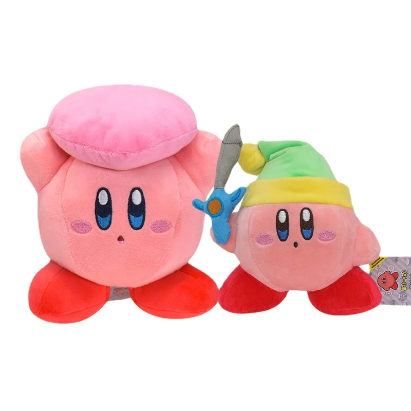 

Kawaii Anime Star Kirby Sword Kirby Stuffed Peluche Plush High Quality Cartoon Toys Great Christmas Birthday Gift For Children