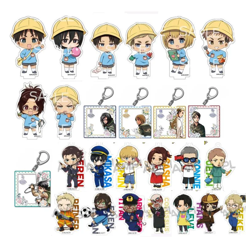 

Брелок для ключей с аниме атака на Титанов Эрена джейгер Эрвин Смит Леви Аккерман модель детской комнаты