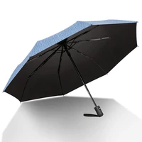 creative simple business automatic sunny umbrella dual use folding male and female students sunscreen and uv protection umbrella