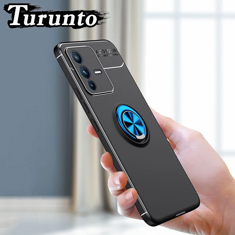

Shockproof Phone Case For VIVO S12 S10 Pro S10E S9E S7E S7T S9 S7 S6 Silicone Ring Stand Phone back cover for VIVO NEX3 5G NEX3S