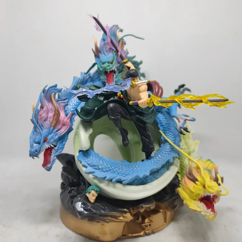 Цельная аниме-фигурка Gk 24 см Wanokuni Soryu Zoro Swordsryu супер большая Коллекционная модель