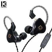 KBEAR KS1 In Ear Earphones Dual Magnectic Circuit Dynamic Wired Headphones Deep Bass Earbuds Noise Canceling Monitors Headset i3