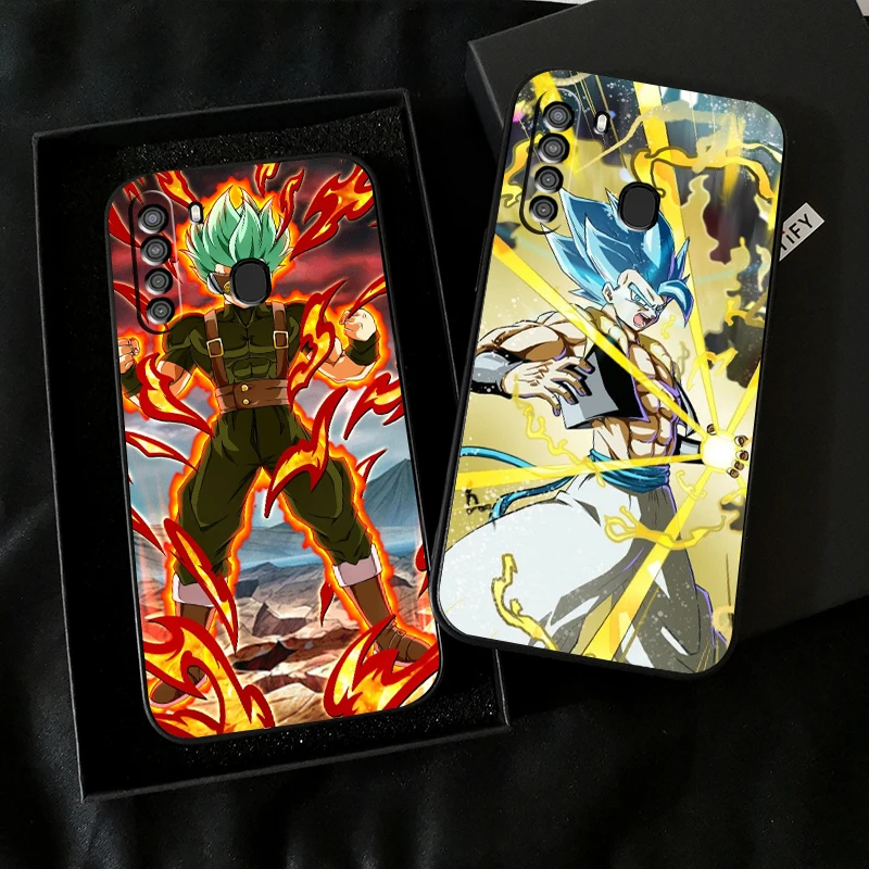 

Japanese Anime Dragon Ball Phone Case For Samsung Galaxy A32 4G 5G A51 4G 5G A71 4G 5G A72 4G 5G Liquid Silicon Black Coque
