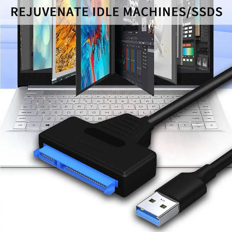 

SA TA To USB 3.0 Adapter 6 Gbps Support 2.5Inch External SSD HDD Hard Drive Hard Disk Drive With 25CM USB Type C Adapter Cable