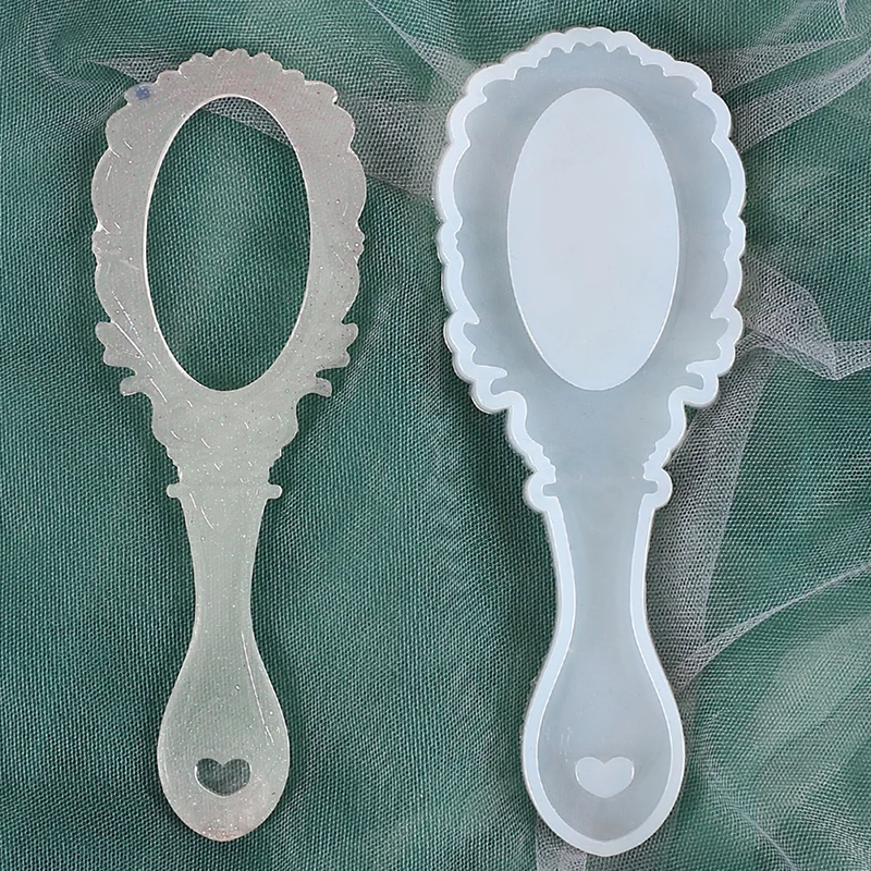 Силиконовая форма для расчески и зеркала литья смолы украшений из рукоделие
