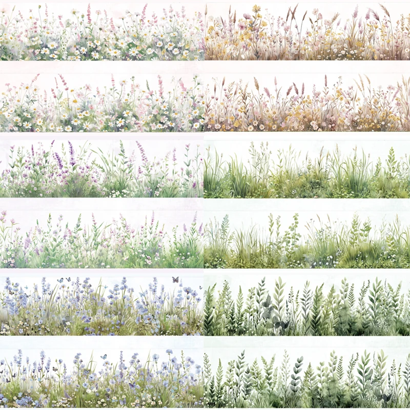 

ПЭТ-лента с растениями и цветами 6 шт