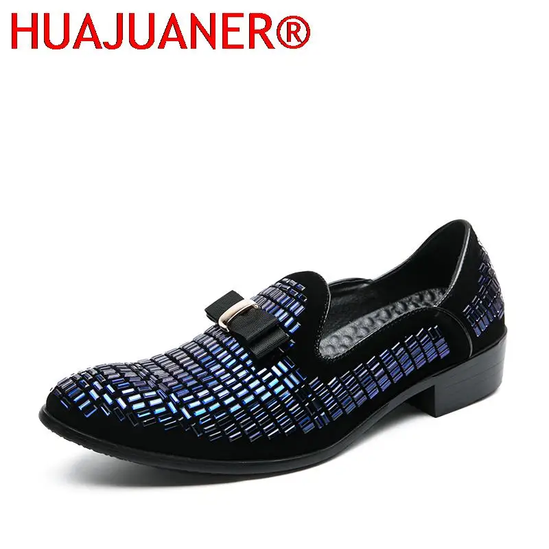 

Men Leather Shoes Men Dress Shoes Formal Footwear Mens Slip on Flats Retro Mens Loafers Comfortable Male Club Shoes Plus Size 48