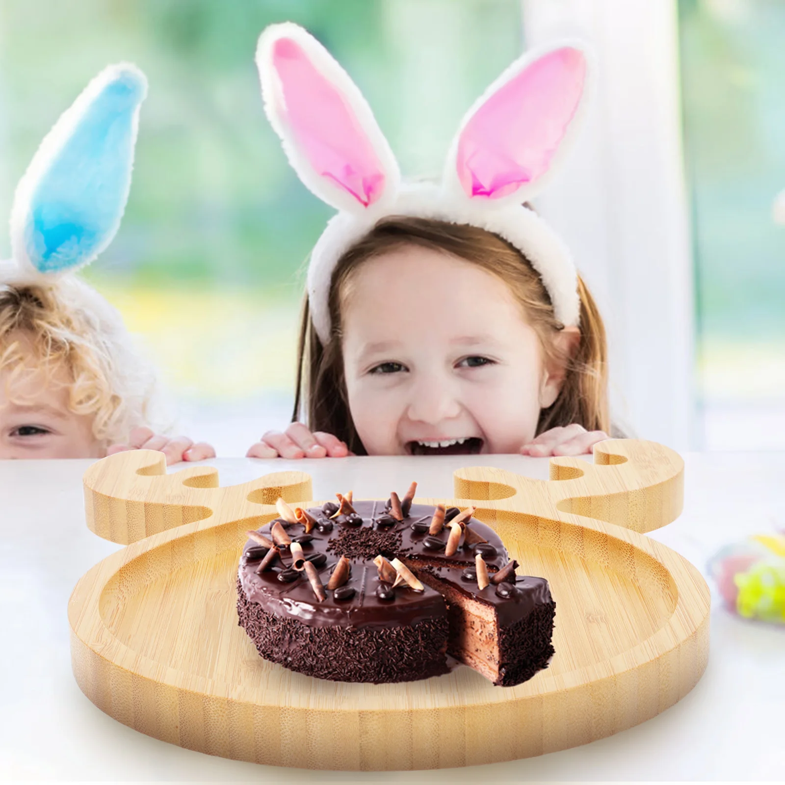 Бамбуковый поднос рождественское десертное блюдо детские тарелки кухонная еда