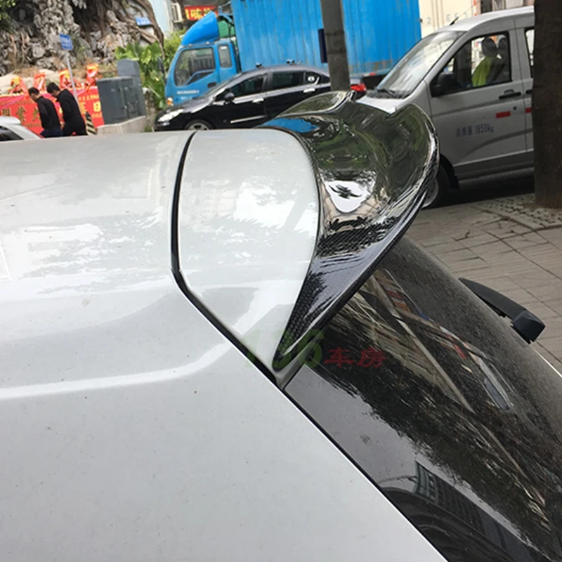 Фото MK7 MK7.5 автомобильный Стайлинг, настоящее углеродное волокно, задний спойлер на крышу багажника для Volkswagen Golf 7 Goif 7,5 VII 2015-2018 (не GTI R) №3