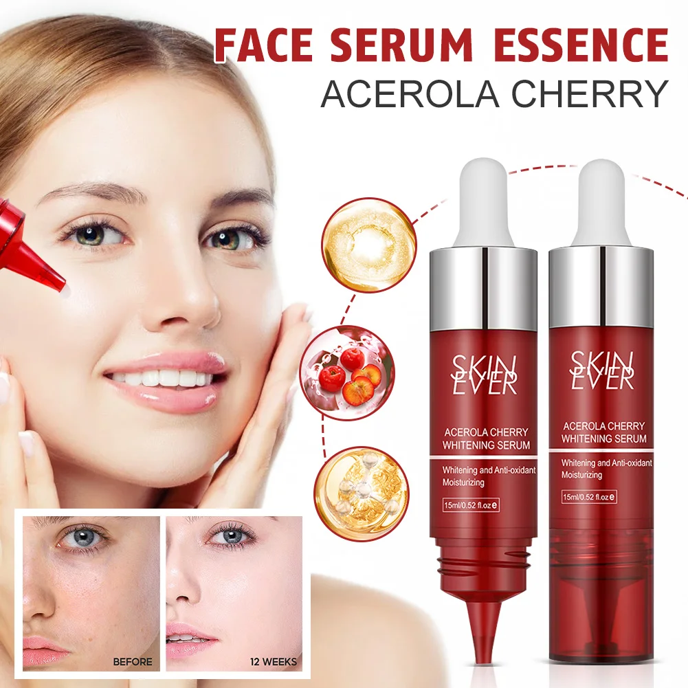 

Acerola Cherry Face Serum Light Fast Absorption Skin Moisturizing Whitening Essence Anti-Oxidant Serum Skin Care