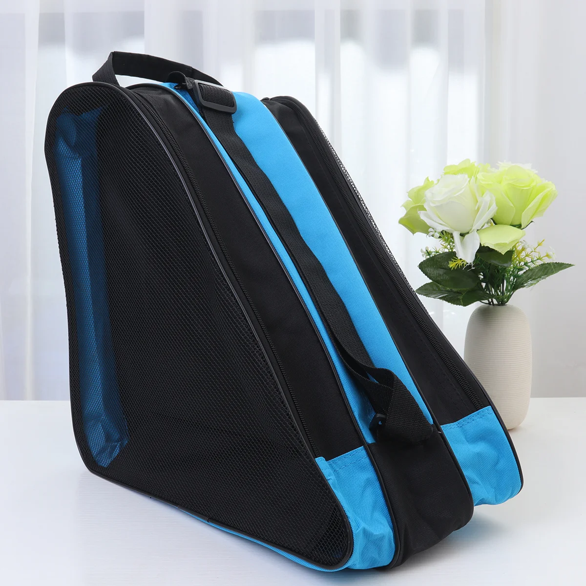 

Kids Tote Bag Roller Skating Organizer Backpack Children Shoes Storage Pouch Triangle Skaiting