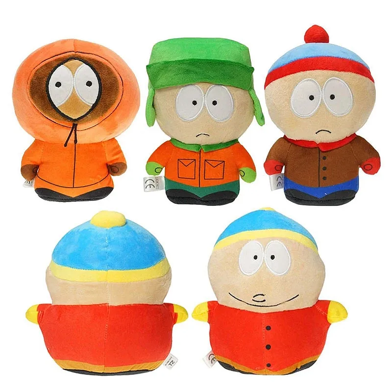 

18-20cm Amine The South Park Cartoon Plush Toys Game Doll Stan Kyle Kenny Cartman Soft Stuffed Peluche Toys Children Kids Gift