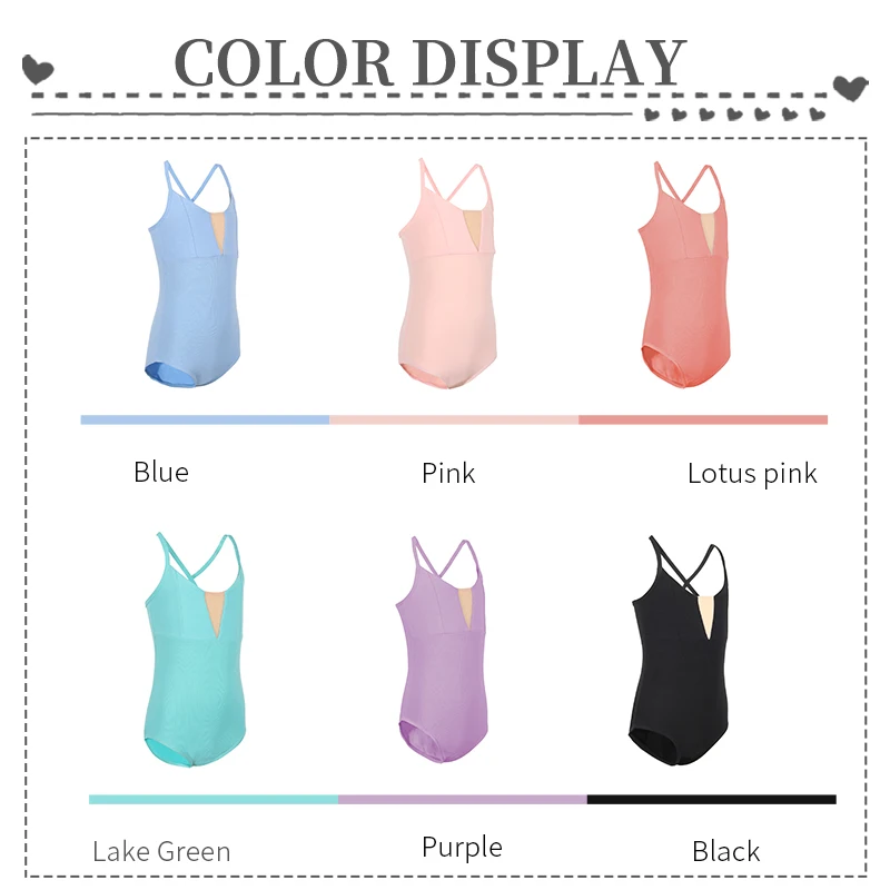 RUYBOZRY Children Ballet Leotard Tutu Dress Dancing Dancewear Strap Criss Cross Professional Dance Leotard For Girls Bodysuit