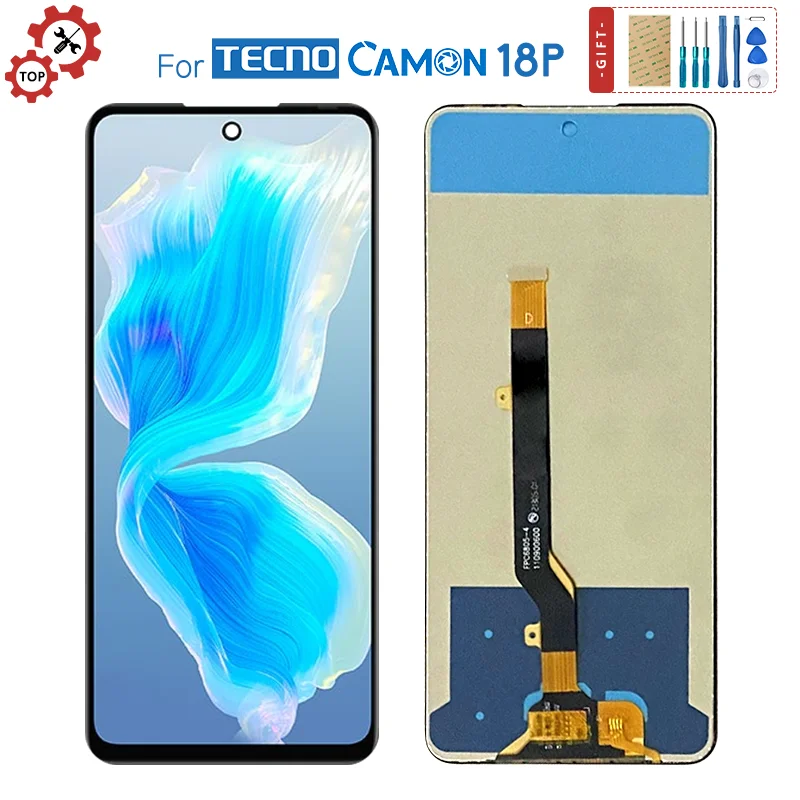 

Original 6.8" For Tecno Camon 18P CH7 LCD Display Touch Screen Digitizer Assembly New For 18 P CH7n Repair Replacement Parts