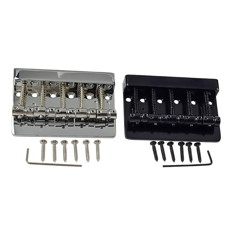 

5 String Bass Bridge Assembly, 5 String Bass Bridge for 5 Strings Electric Bass