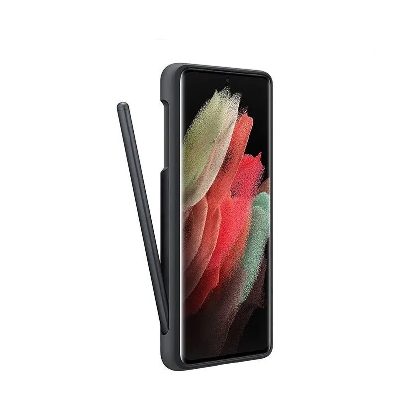 Kup Etui Oryginalne Silikonowe Etui Z Wbudowanym Rysikiem Do Samsung Galaxy S21 Ultra Stylus Telefon Komórkowy S21 UltraS Pen