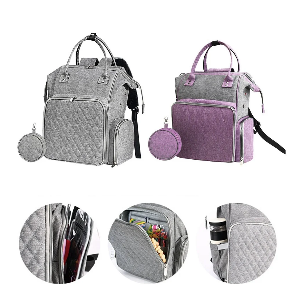 

600D Oxford Cloth Knitting Bag Organizer Yarn Storage Case for Crocheting Hook Knitting Needles Wool Storage Tote Bag