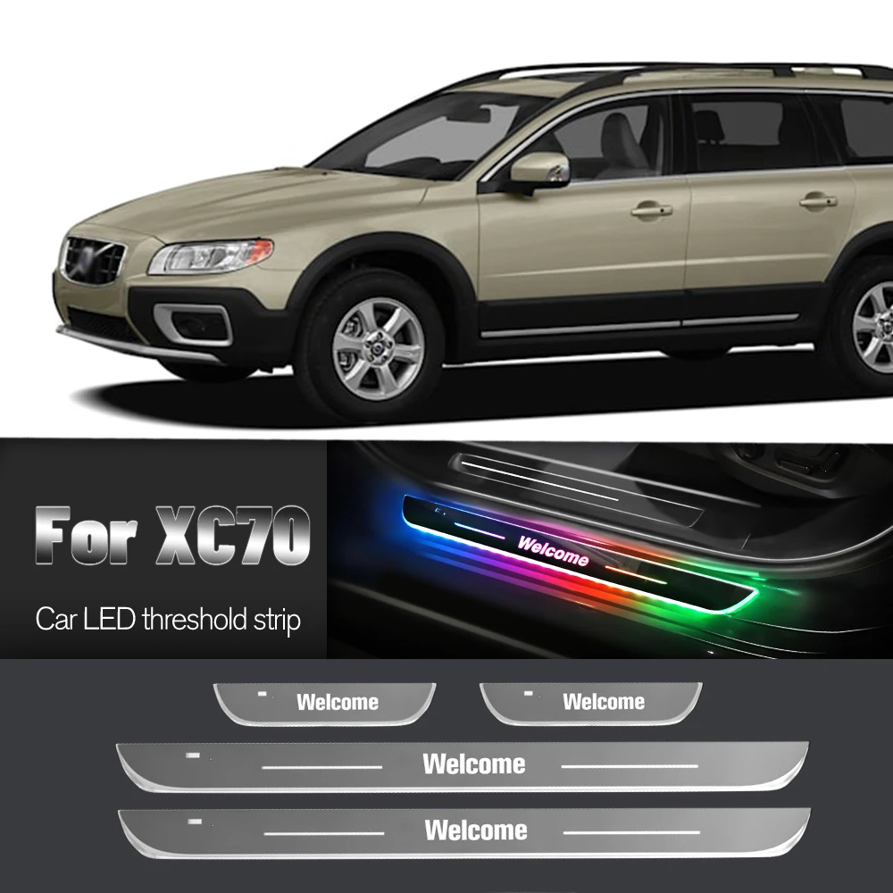Автомобильный порог для Volvo XC70 2000-2016 2004 2006 2007 2018 индивидуальный логотип