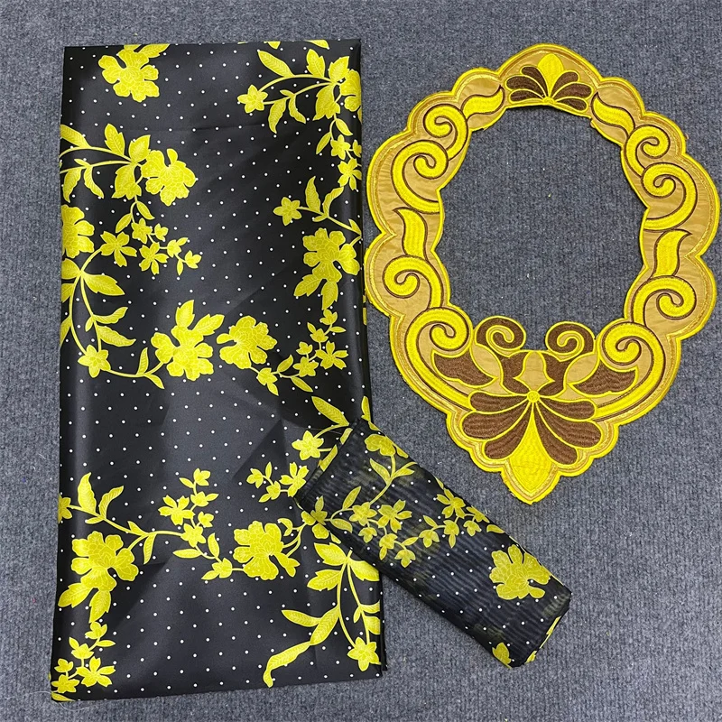 

Новейшая атласная шелковая ткань с Африканским восковым узором для платья креативная цифровая печать восковая атласная шелковая ткань 4 + 2 ...