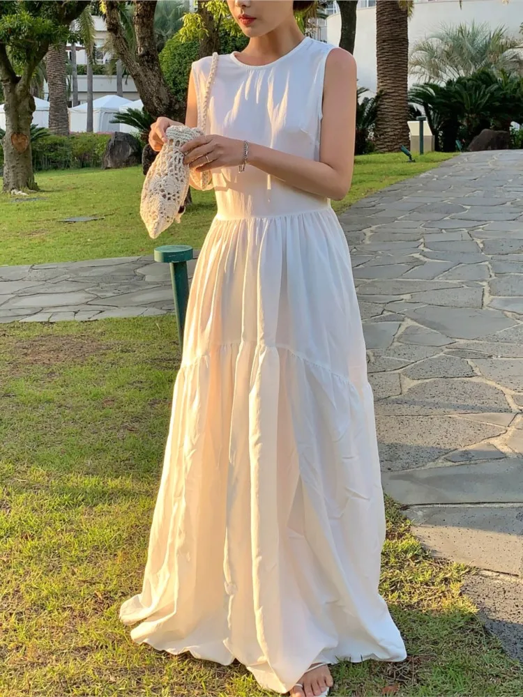 Платье женское ТРАПЕЦИЕВИДНОЕ во французском стиле повседневное однотонное