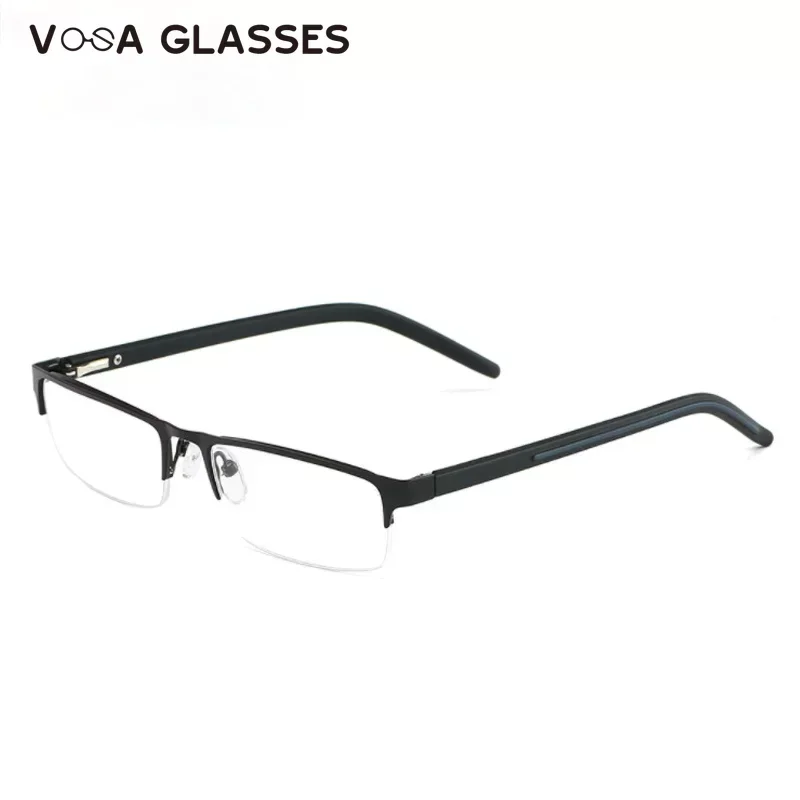 Мужские очки для чтения из титанового сплава несферические линзы с 12-слойным