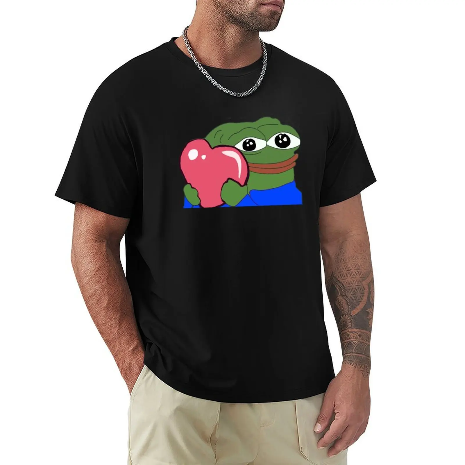 Футболка Peepo Heart Pepe Love одежда в стиле хиппи мешковатые рубашки винтажные мужские