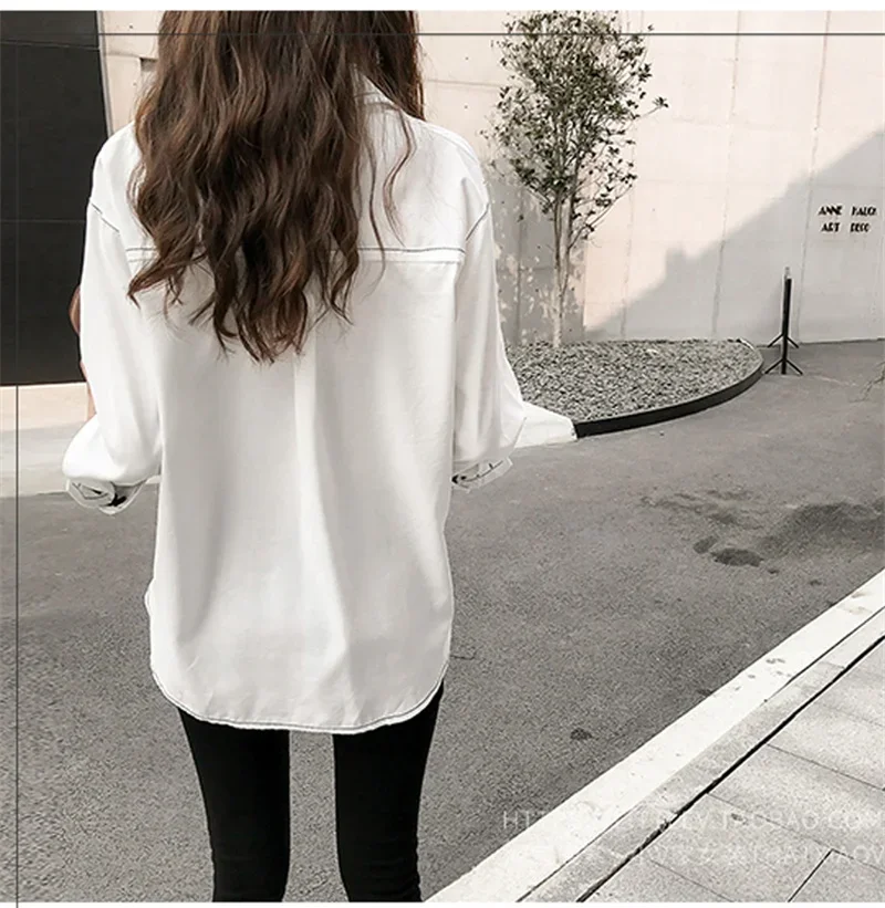 camisas de mujer Весенние женские рубашки с длинным рукавом Повседневный топ Элегантный