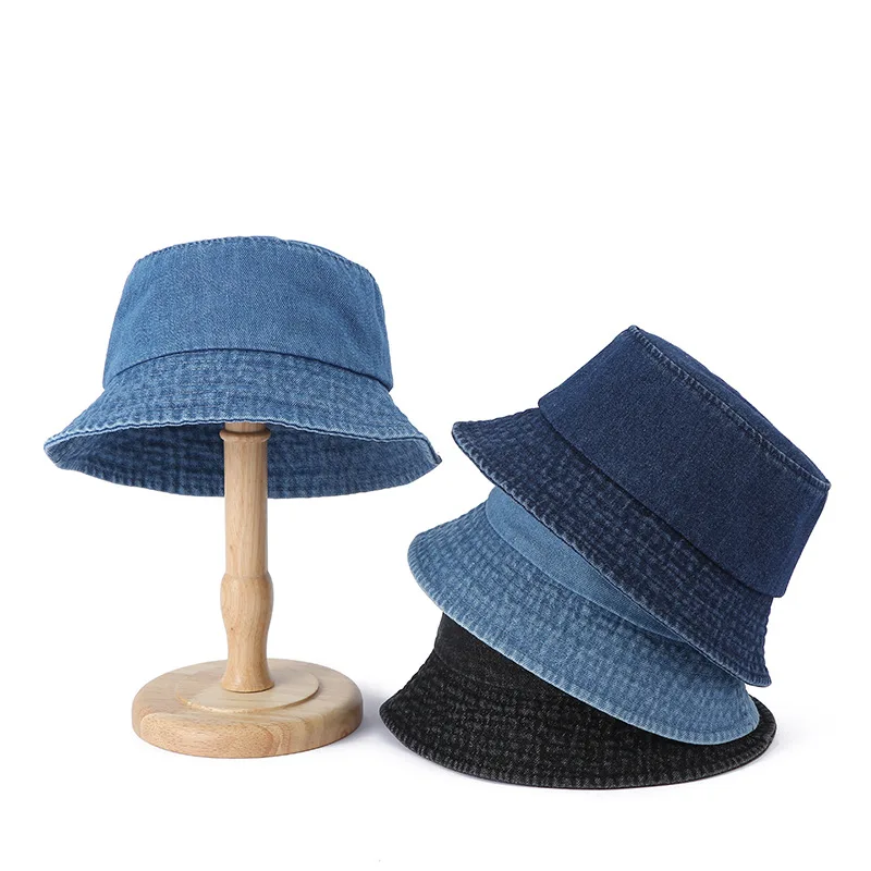 

Hat Women Denim Cap Spring Summer UV Protection Brim Sun Beach Holiday Accessory Windproof Fishing For Autumn