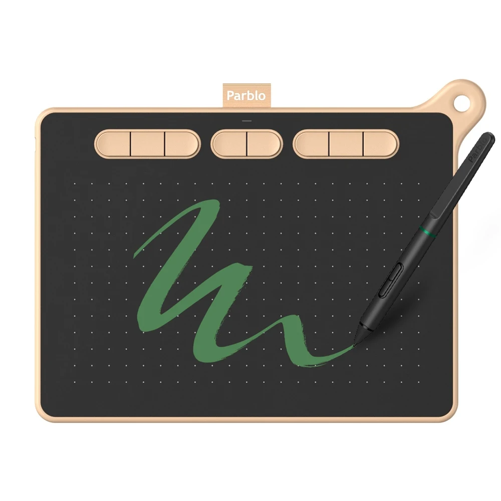 Графический планшет Parblo Ninos M Clay Pink