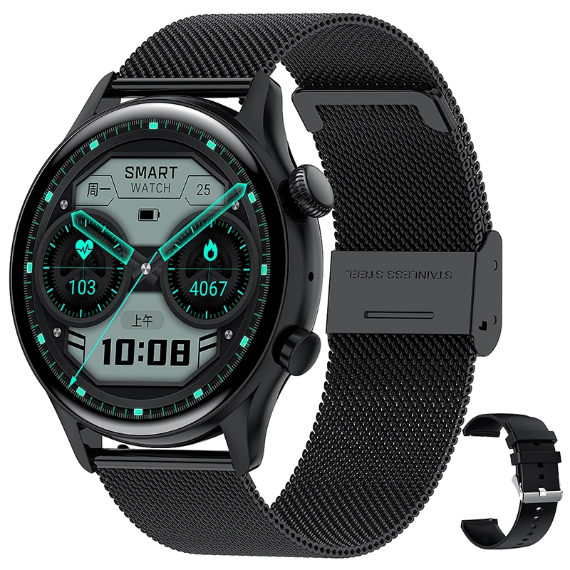 

For Xiaomi Huawei NFC Bluetooth Call Smart Watch Men HD Pixel Display Screen Sport Fitness Tracker Waterproof Men Smartwatch