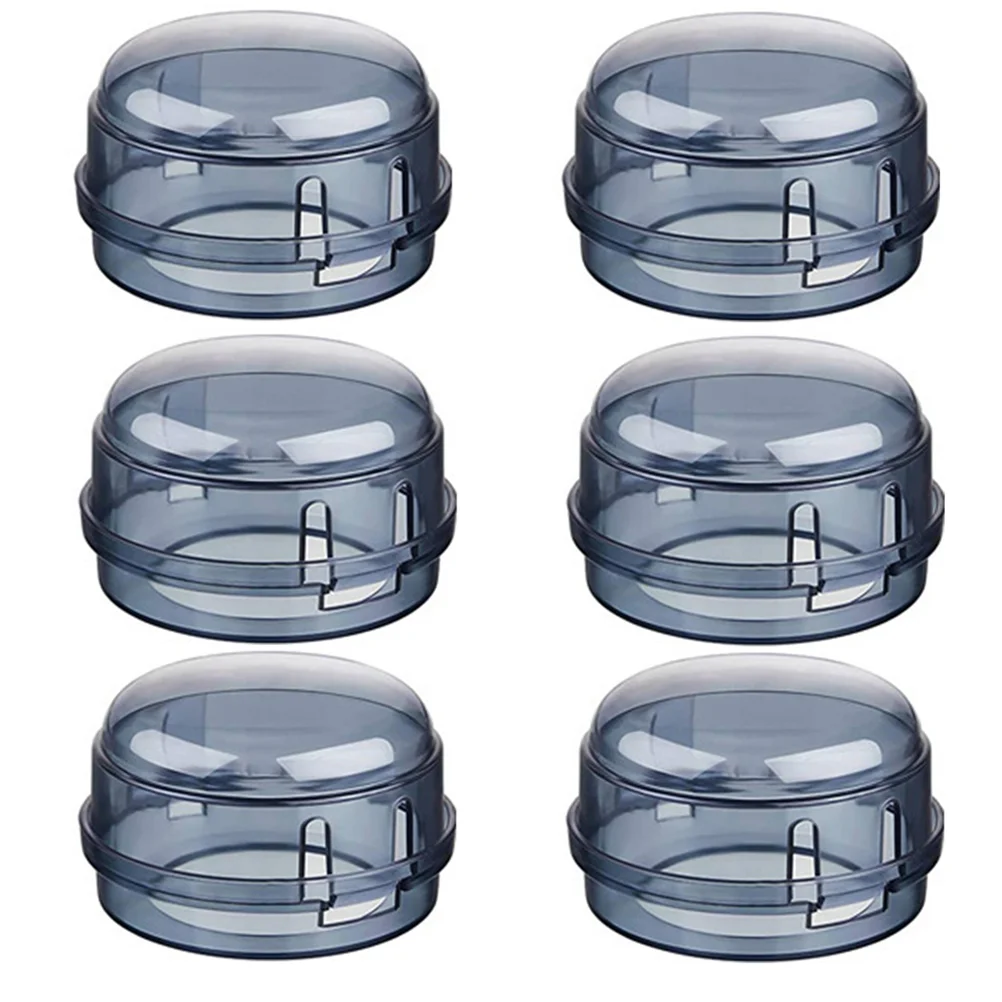 

Stove Knob Gas Covers Cover Safety Child Oven Proof Switch Guard Clear Kitchen Kids Lock Guards Baby Protectors Range Knobs Lid